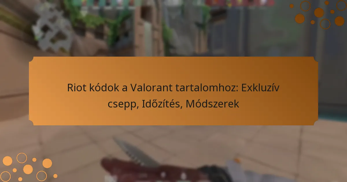 Riot kódok a Valorant tartalomhoz: Exkluzív csepp, Időzítés, Módszerek