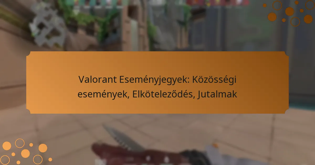 Valorant Eseményjegyek: Közösségi események, Elköteleződés, Jutalmak