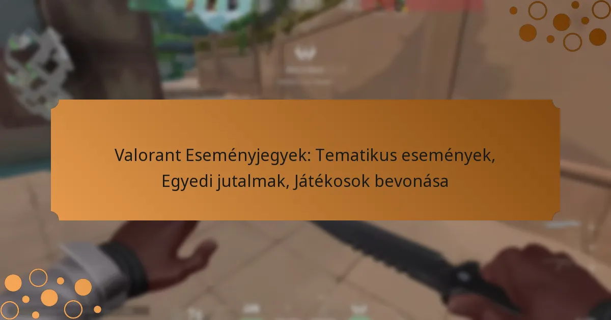 Valorant Eseményjegyek: Tematikus események, Egyedi jutalmak, Játékosok bevonása